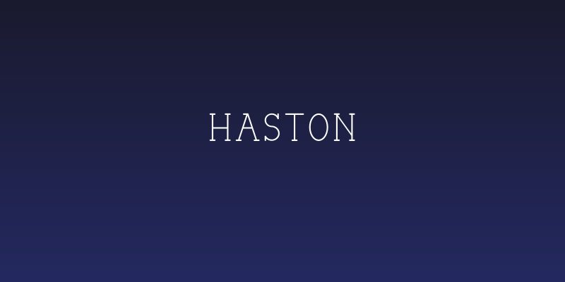 HASTON Social Header