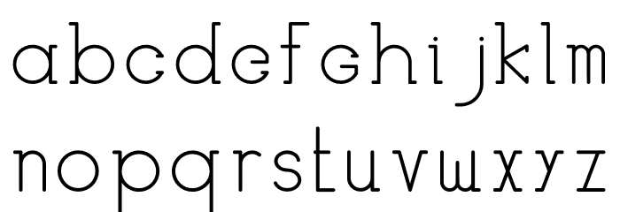 HASTON Font LOWERCASE