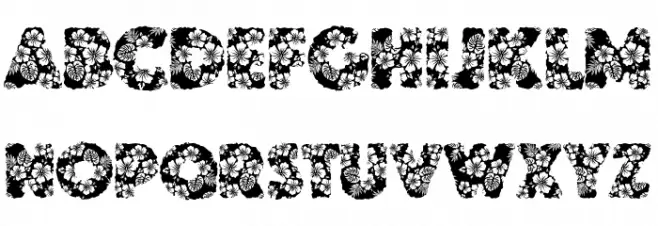 HAWAIIAN DREAMS PERSONAL USE Polices MAJUSCULES