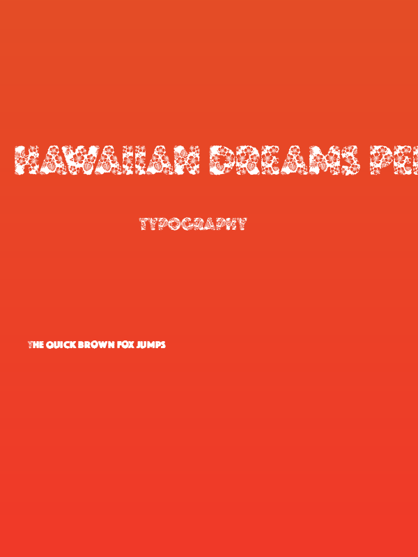 HAWAIIAN DREAMS PERSONAL USE Poster