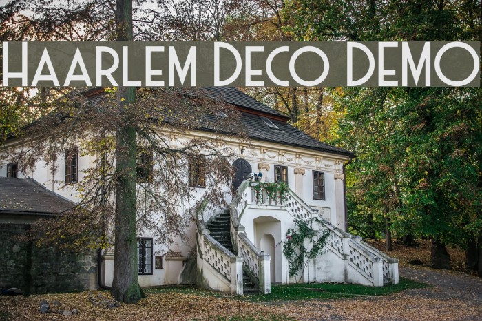 Haarlem Deco DEMO Font examples