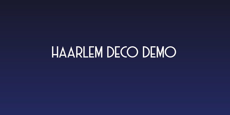 Haarlem Deco DEMO Social Header