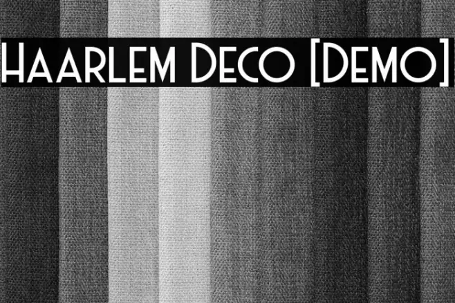 Haarlem Deco [Demo] Font examples