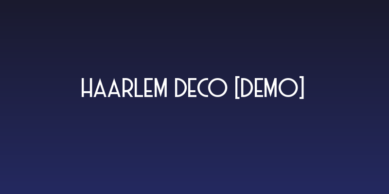 Haarlem Deco [Demo] Social Header