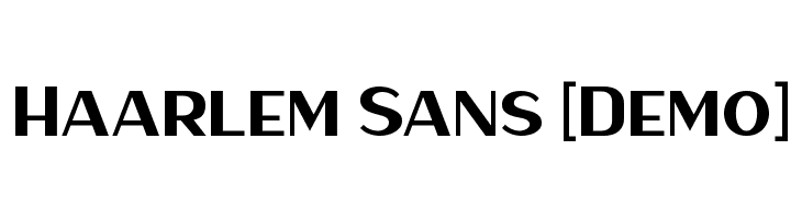 Haarlem Sans [Demo]  Скачать бесплатные шрифты