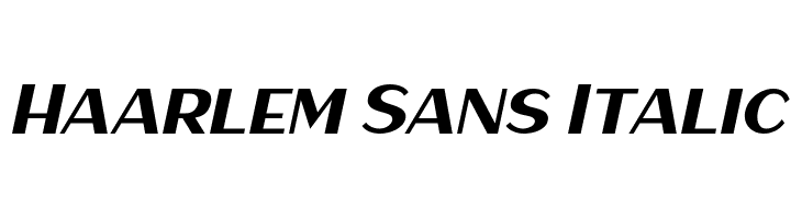 Haarlem Sans Italic  Descarca Fonturi Gratis