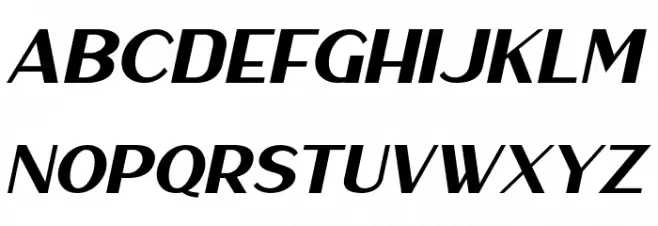 Haarlem Sans Italic Font Litere mari