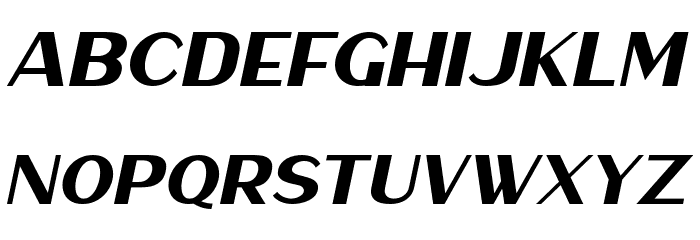 Haarlem Sans Italic Font LOWERCASE