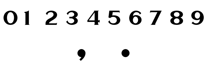 Haarlem Serif DEMO Font OTHER CHARS