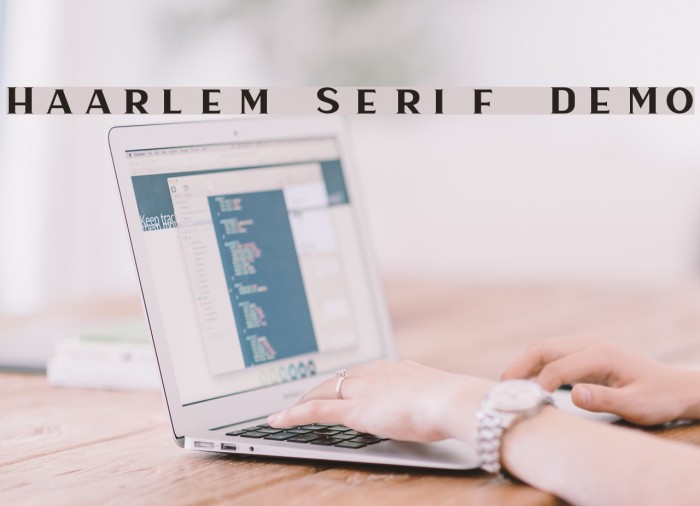 Haarlem Serif DEMO Font examples
