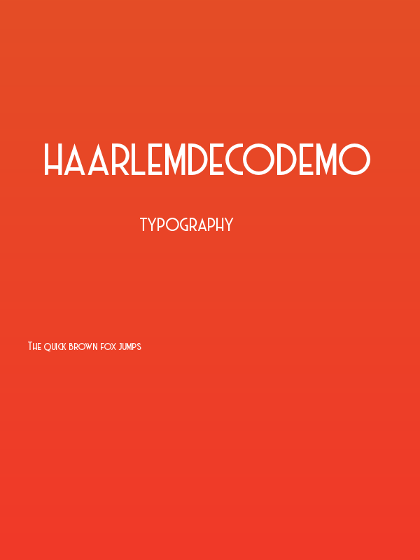 HaarlemDecoDEMO Poster