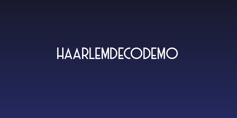 HaarlemDecoDEMO Social Header