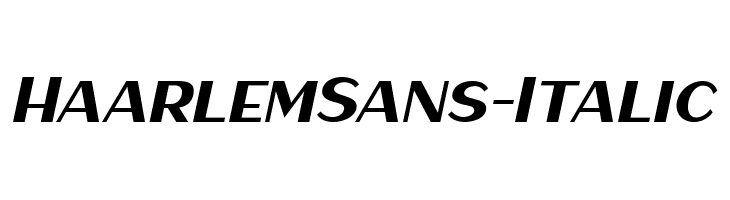 HaarlemSans-Italic  لخطوط تنزيل