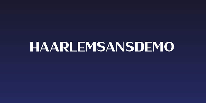 HaarlemSansDemo Social Header