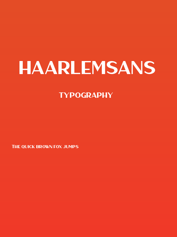 HaarlemSans Poster