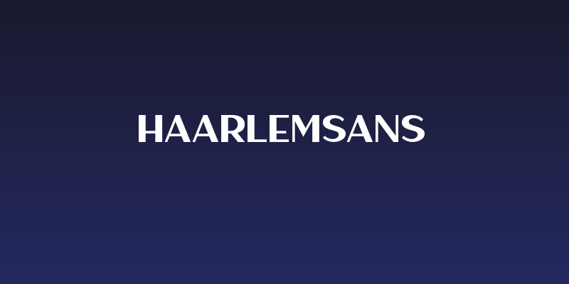 HaarlemSans Social Header