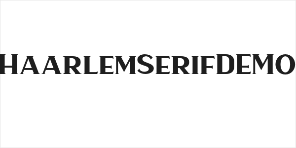 HaarlemSerifDEMO Logo