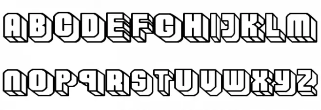 Habbo Schriftart Groß
