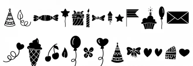 Habede Extra Doodles Schriftart Groß