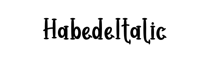 Habede Italic  Frei Schriftart Herunterladen