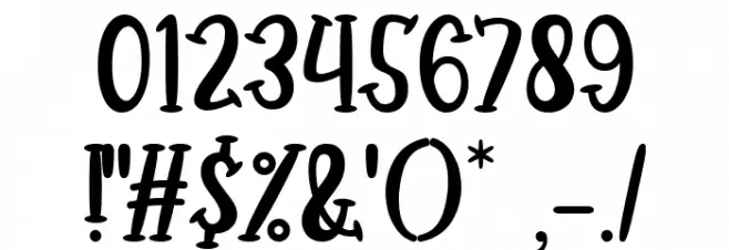 Habede Italic Font OTHER CHARS