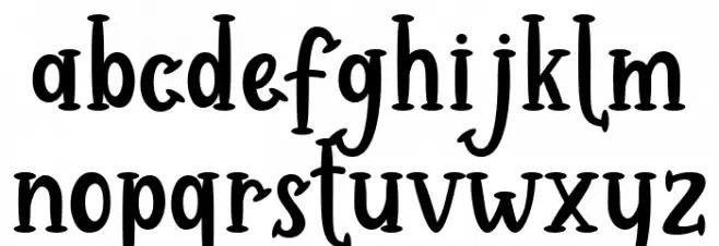 Habede Italic Caratteri MINUSCOLO