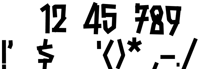 Haberdines Font OTHER CHARS