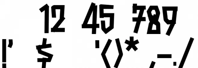 Haberdines Font OTHER CHARS