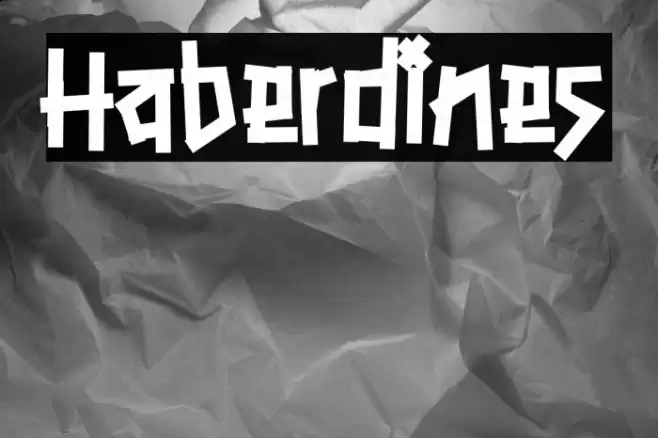 Haberdines Font examples