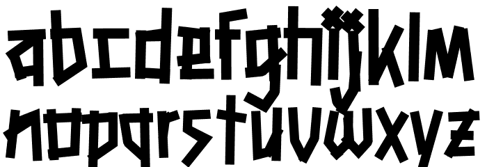 Haberdines Font LOWERCASE