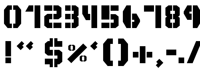 Habesha stencil Font OTHER CHARS