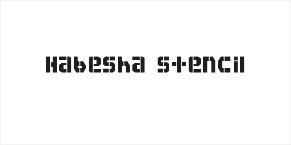 Habesha stencil Logo