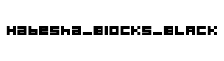 Habesha_Blocks_BLACK フォント