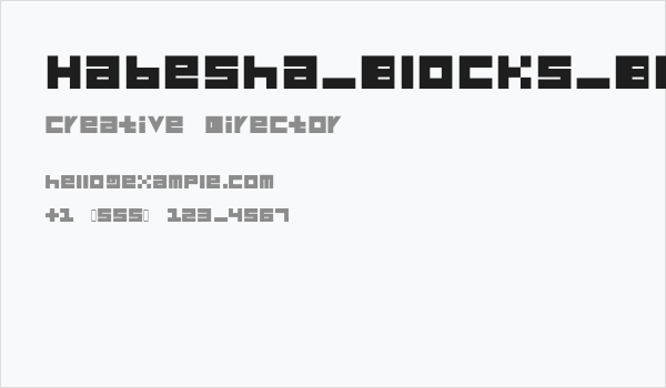 Habesha_Blocks_BLACK Business Card