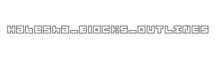 Habesha_Blocks_OUTLINES  Descarca Fonturi Gratis