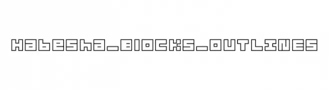 Habesha_Blocks_OUTLINES  नि: शुल्क फ़ॉन्ट्स डाउनलोड