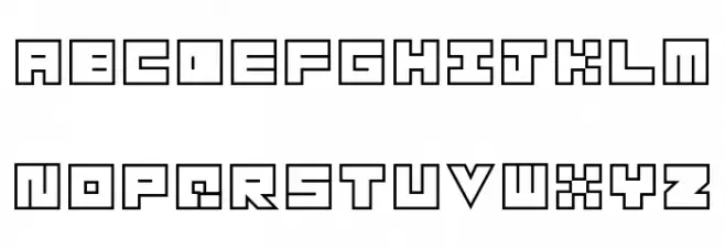 Habesha_Blocks_OUTLINES Caratteri MAIUSCOLE
