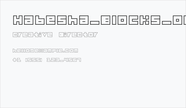 Habesha_Blocks_OUTLINES Business Card