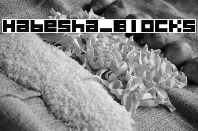 Habesha_Blocks Font examples