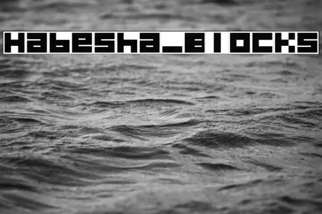 Habesha_Blocks Font examples