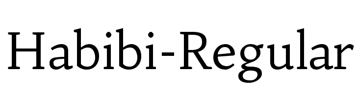 Habibi-Regular Font