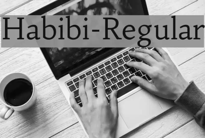 Habibi-Regular Font examples