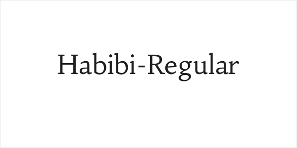 Habibi-Regular Logo