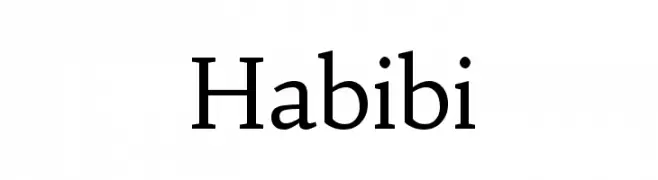 Habibi  Frei Schriftart Herunterladen