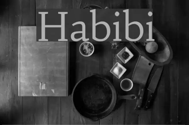 Habibi Font examples