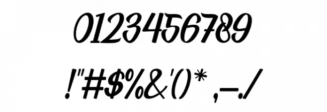 Habibie Font OTHER CHARS