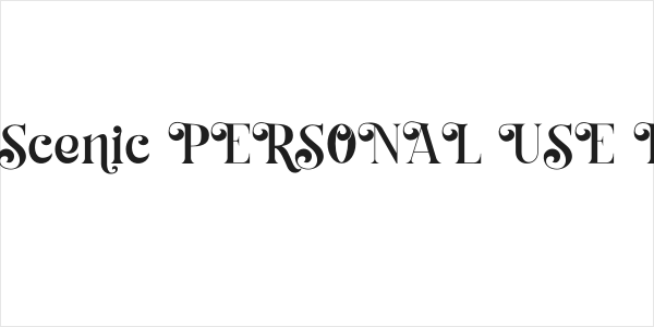 Habita Scenic PERSONAL USE Regular Logo