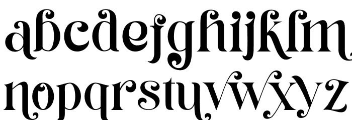 Habita Scenic PERSONAL USE Regular Font LOWERCASE