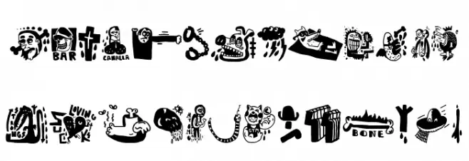 Habitaci Fonte MAIÚSCULAS