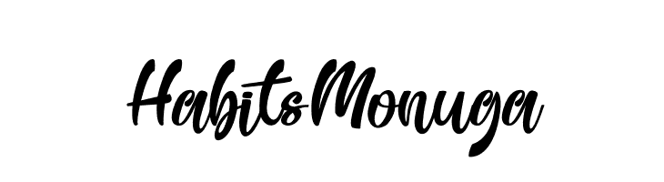 Habits Monuga  Free Fonts Download